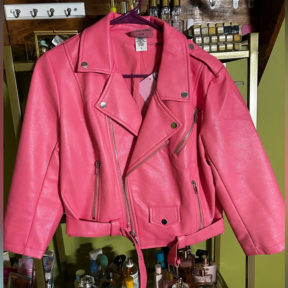 Large Vixen Vegan Leather Jacket and Large Pumpkin Maneater.
